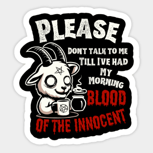 Morning Blood of the Innocent (dark) Sticker